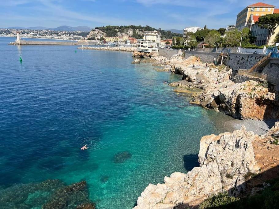 Bd Grosso Apt 4 Prs, 300M Plage, Clim, Parking Nice Exteriör bild